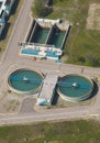 Sewage treatment plant Royalty Free Stock Photo