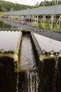 Sewage treatment sedimentation. Drinkable water Royalty Free Stock Photo