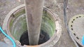 Sewage treatment, sewage system cleaning Royalty Free Stock Photo