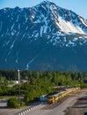 Alaska Rail train leaving Seward for Anchorage