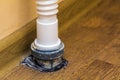 Sewer drain pipe under the kitchen sink Royalty Free Stock Photo