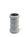 Sewer gray PVC fitting Royalty Free Stock Photo