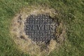 Sewer iron cover Royalty Free Stock Photo