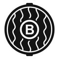 Sewer manhole icon simple vector. City road