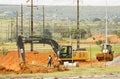 Sewer and Water Pipes being laid in the Northwest Brasilia