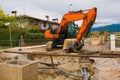 Sewer Well and Crawler Excavator