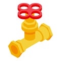 Sewerage water tap icon, isometric style Royalty Free Stock Photo