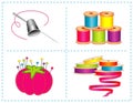 Sewing Accessories, Bright Colors