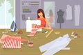 Sewing Background - Tailoring Fashion Clothes