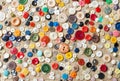 Sewing buttons background Royalty Free Stock Photo