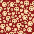 Sewing Buttons Background - Vector Royalty Free Stock Photo