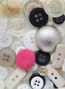Sewing buttons,buttons background, close up Royalty Free Stock Photo