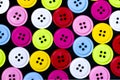 Sewing buttons, Plastic buttons, Colorful buttons background, Bu