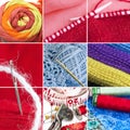 Sewing collage Royalty Free Stock Photo