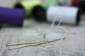 Sewing cotton needle and pins