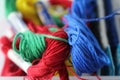 Sewing cotton yarn Royalty Free Stock Photo