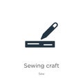 Sewing craft icon vector. Trendy flat sewing craft icon from sew collection isolated on white background. Vector illustration can Royalty Free Stock Photo