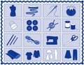 Sewing & Craft Icons, Rickrack Frame Royalty Free Stock Photo