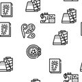 Sewing Craft Studio Vector Seamless Pattern