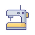 Sewing fill inside vector icon which can easily modify or edit