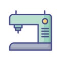 Sewing fill inside vector icon which can easily modify or edit