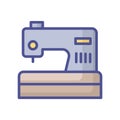 Sewing fill inside vector icon which can easily modify or edit