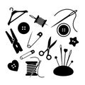 Sewing icon set