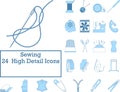 Sewing Icon Set Royalty Free Stock Photo