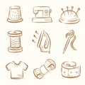 Sewing icon set