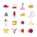 Sewing Icons Set Royalty Free Stock Photo