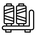 Sewing industry icon, outline style