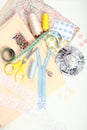 Sewing items Royalty Free Stock Photo
