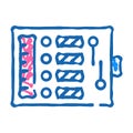 sewing kit icon doodle illustration Royalty Free Stock Photo
