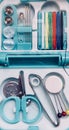 Sewing kit sew Royalty Free Stock Photo