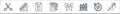 Sewing line icons. linear set. quality vector line set such as needle, embroidery, thread, ribbon, sketch, pattern, ruler