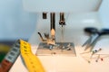 Sewing machine close Royalty Free Stock Photo