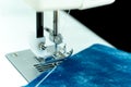 Sewing machine. close-up shot, Concept: creativity, hobbies