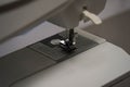 Sewing machine detail close up Royalty Free Stock Photo