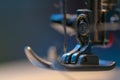 Sewing machine. Detail on thread and needle Royalty Free Stock Photo