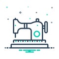 Mix icon for Sewing Machine, dressmaker and machine