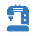 Sewing machine icon, manufacturing device