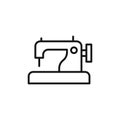 Sewing machine icon symbol on white background Royalty Free Stock Photo