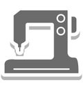 Sewing Machine Isolated Vector Icon for Sewing and Tailoring