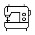 Sewing machine, machine, sewing, tailor fully editable vector icon