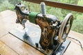 sewing machine with tread Royalty Free Stock Photo