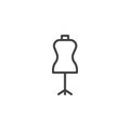 Sewing Mannequin line icon