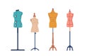Sewing Mannequins, Adjustable Dress Forms Used By Seamstresses And Fashion Designers To Create And Tailor Garments