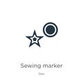 Sewing marker icon vector. Trendy flat sewing marker icon from sew collection isolated on white background. Vector illustration