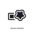 sewing marker isolated icon. simple element illustration from sew concept icons. sewing marker editable logo sign symbol design on Royalty Free Stock Photo