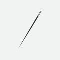 Sewing Needle. tailor logo. isolated needle Royalty Free Stock Photo